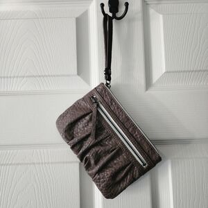 Vera Wang Brown Wristlet with Zipper